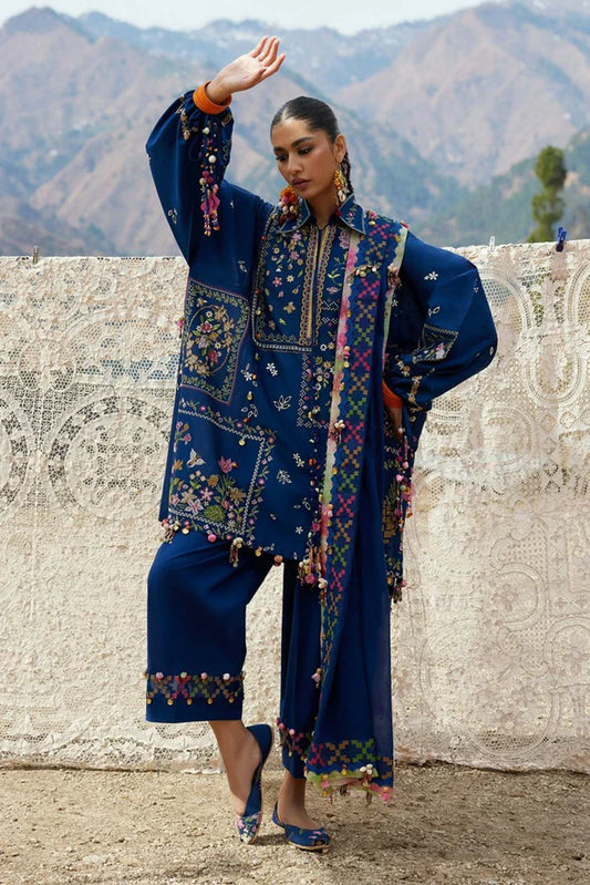 Zaha - Meili Festive Lawn - C?I F?NG ?? (ZL26-08 A ) - Unstitched