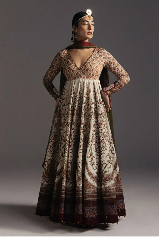 Picture of Zara Shahjahan - Anarkali Lawn - D-3 SHAHKAR - Unstitched - Available at Raja Sahib