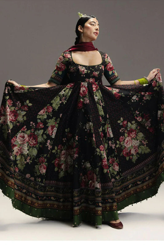 Picture of Zara Shahjahan - Anarkali Lawn - D-5 SHEHZADI - Unstitched - Available at Raja Sahib