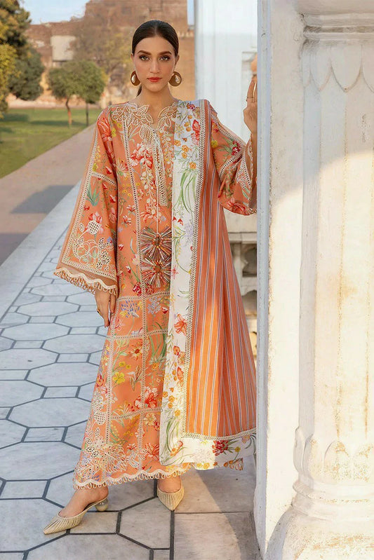 Picture of Crimson - Flow Lawn - A SUMMER DANCE - D2A - Unstitched - Available at Raja Sahib