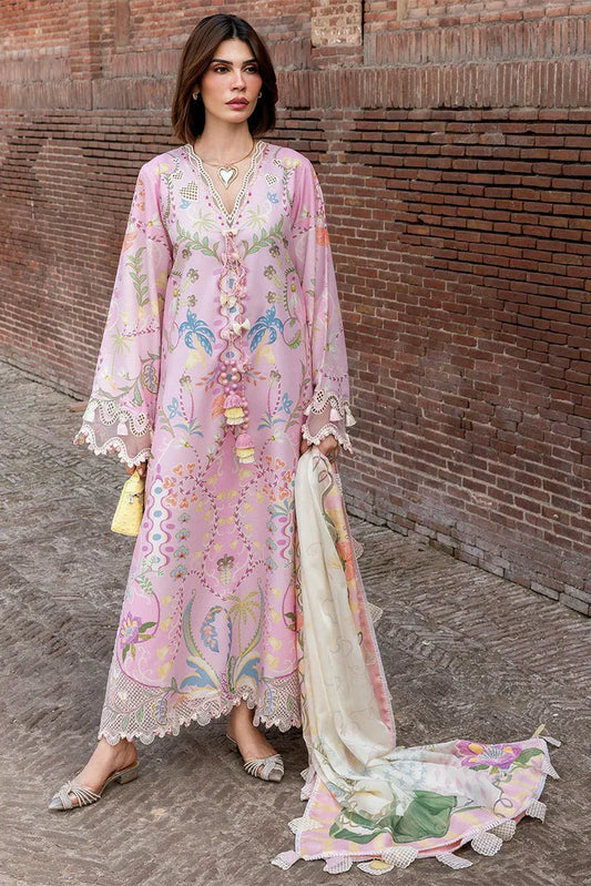 Picture of Crimson - Flow Lawn - OUT OF MANY HEARTS - D6A - Unstitched - Available at Raja Sahib