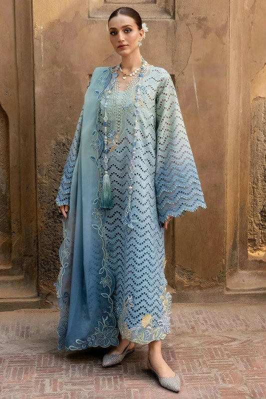 Picture of Crimson - Flow Lawn - OMBRE LOVE - D8A - Unstitched - Available at Raja Sahib