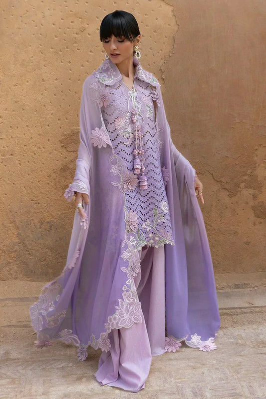 Picture of Crimson - Flow Lawn - OMBRE LOVE - D8B - Unstitched - Available at Raja Sahib