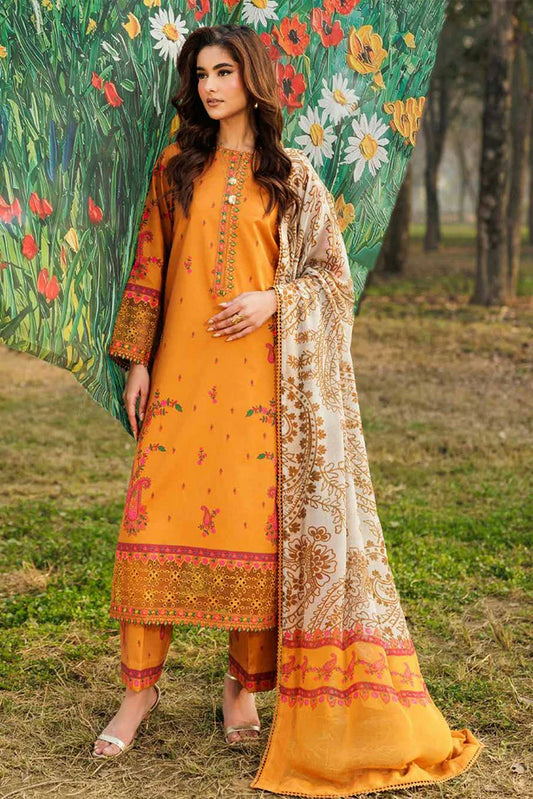 Charizma - Combination Embroidered Lawn Collection Vol 2 - CC6-14 - Unstitched