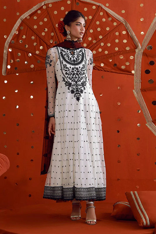 Asim Jofa - Luxury Festive - AJULFB-03 Embroidered Poly Net 2 Pcs - Unstitched