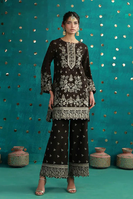 Asim Jofa - Luxury Festive - AJULFB-04 Embroidered Boski Silk 2 Pcs - Unstitched