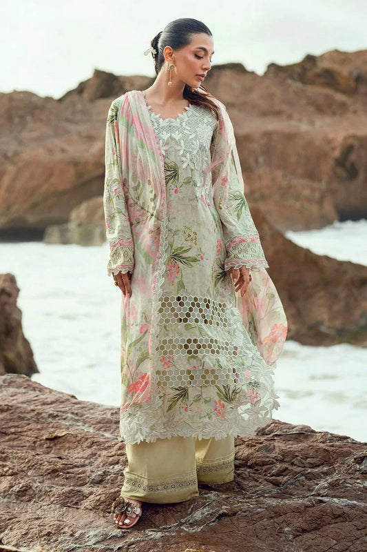 Picture of Nureh - Gardenia Embroidered and Printed Lawn Collection Vol 2 - NSG-203 - Unstitched - Available at Raja Sahib