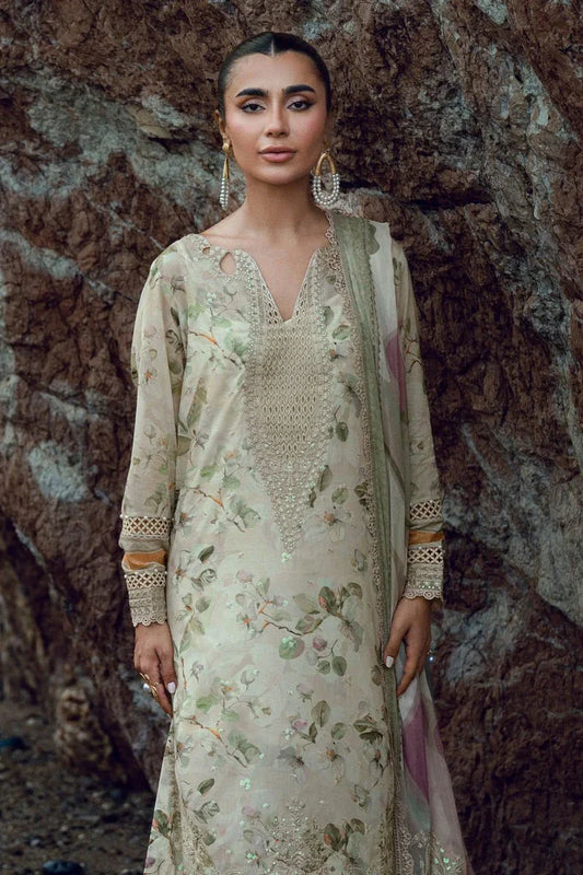 Picture of Nureh - Gardenia Embroidered and Printed Lawn Collection Vol 2 - NSG-205 - Unstitched - Available at Raja Sahib