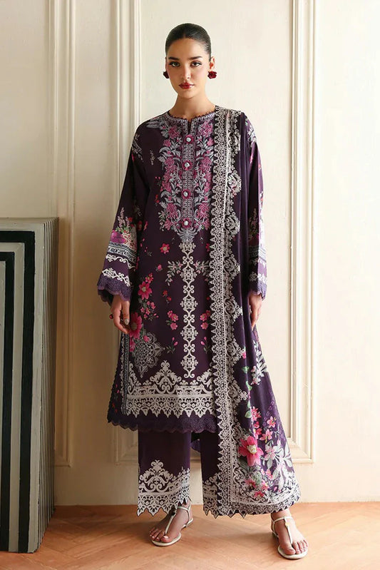 Picture of Roheenaz - Eclat Garden Printed Vol 4 - 03-Poppy Bloom - Unstitched - Available at Raja Sahib