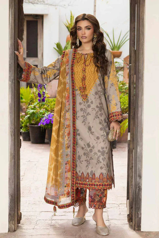 Charizma - Andaaz Embroidered Lawn Collection Vol 1 - AN-02 - Unstitched