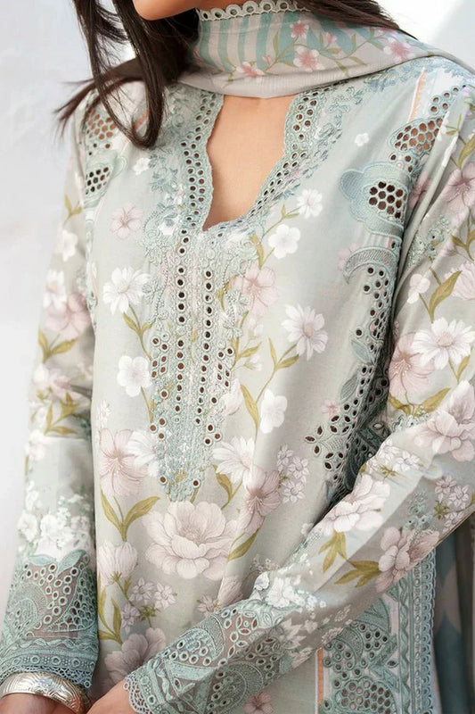 Picture of Afrozeh - Sunspell Embroidered Lawn Collection - 12010-Lumiereh - Unstitched - Available at Raja Sahib