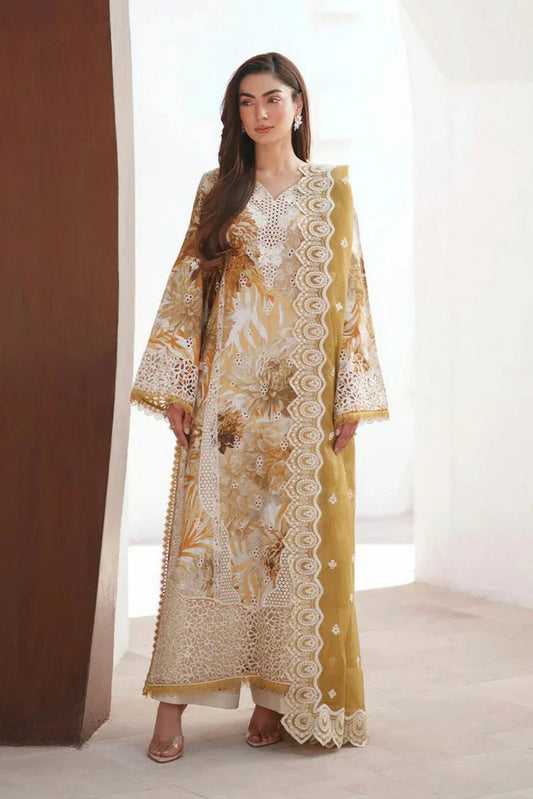 Picture of Afrozeh - Sunspell Embroidered Lawn Collection - 1207-Calyra - Unstitched - Available at Raja Sahib