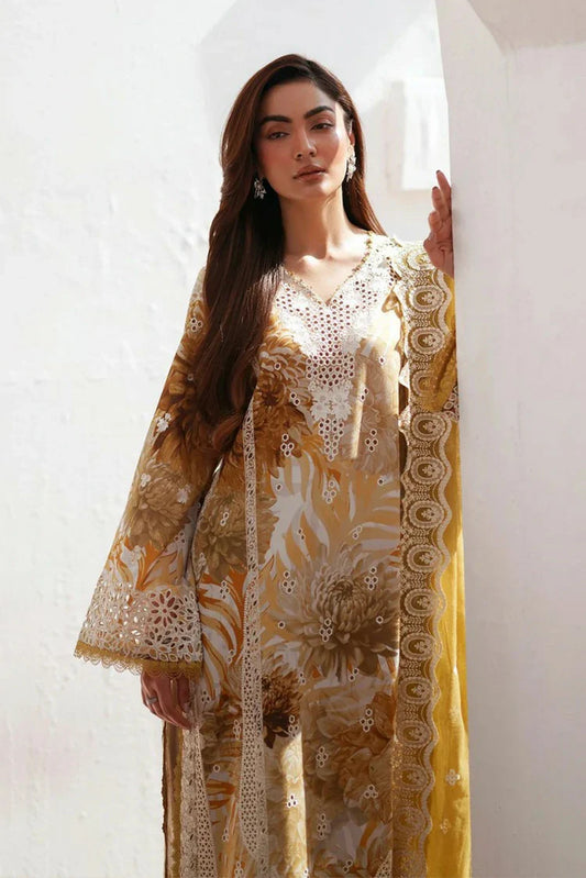 Picture of Afrozeh - Sunspell Embroidered Lawn Collection - 1207-Calyra - Unstitched - Available at Raja Sahib