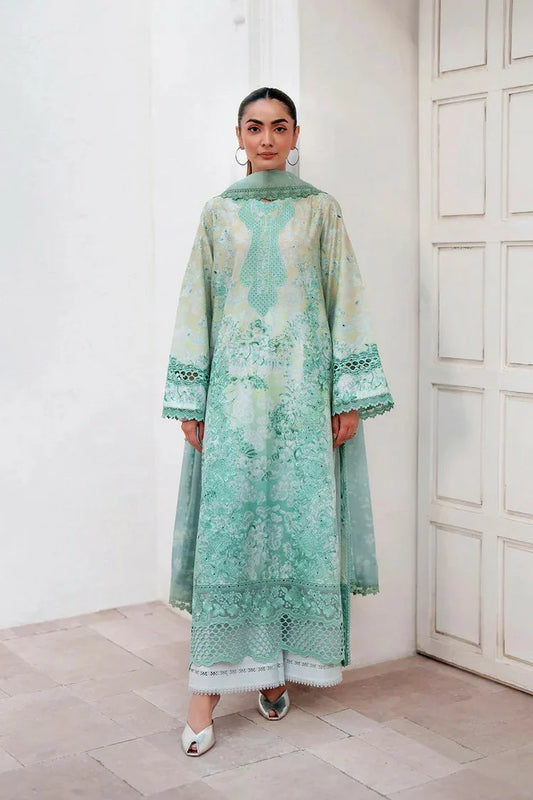 Picture of Afrozeh - Sunspell Embroidered Lawn Collection - 1209-Auryn - Unstitched - Available at Raja Sahib