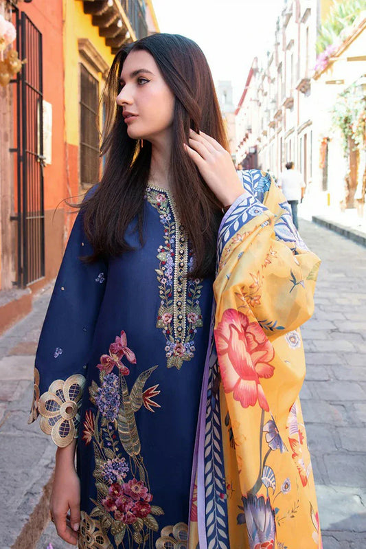Picture of Mushq - Hemline Odyssey Lawn Collection - 02U-Ines - Unstitched - Available at Raja Sahib