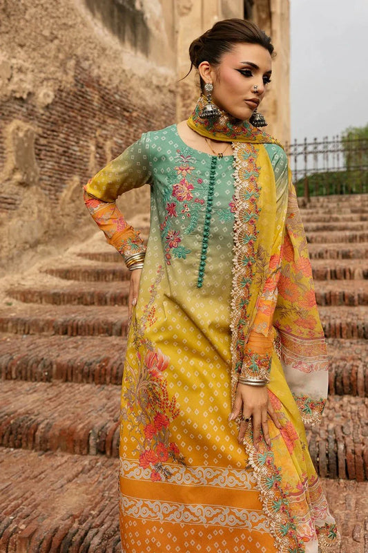 Picture of Charizma - Chunri Embroidered Lawn Vol 1 - CHN6-03 - Unstitched - Available at Raja Sahib