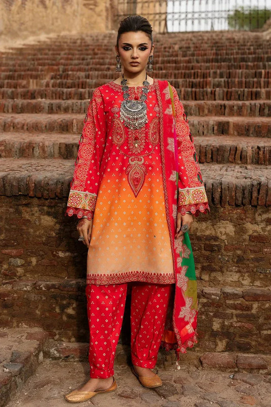 Picture of Charizma - Chunri Embroidered Lawn Vol 1 - CHN6-06 - Unstitched - Available at Raja Sahib