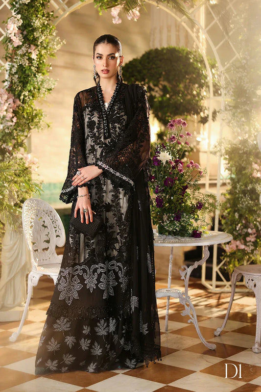 Maria B - Tea Affair Chiffon Collection - Design 01 - Unstitched
