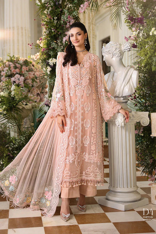 Maria B - Tea Affair Chiffon Collection - Design 04 - Unstitched