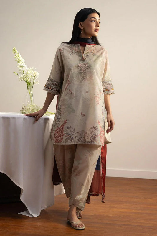 Picture of Zara Shahjahan - Coco Prints Drop 2 - SORA-3A - Unstitched - Available at Raja Sahib