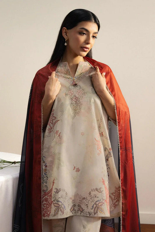 Picture of Zara Shahjahan - Coco Prints Drop 2 - SORA-3A - Unstitched - Available at Raja Sahib