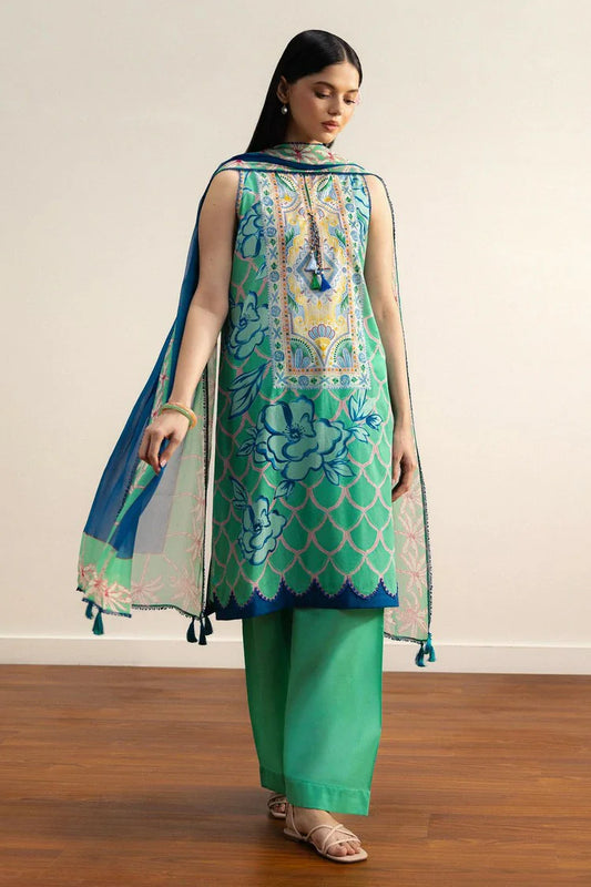 Picture of Zara Shahjahan - Coco Prints Drop 2 - NAMI-5A - Unstitched - Available at Raja Sahib