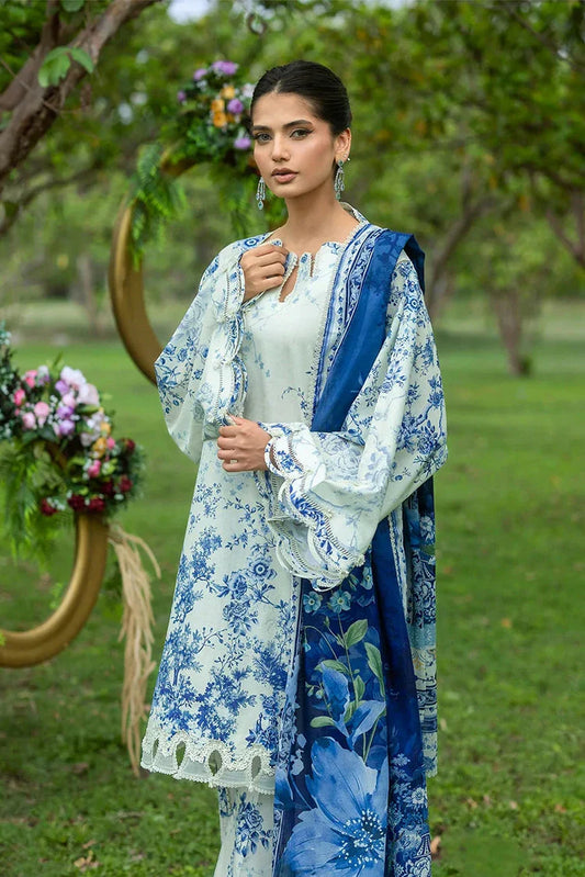 Picture of Elaf - Bridgerton Prints - EPB-7B FIORI D'AVORIO - Unstitched - Available at Raja Sahib
