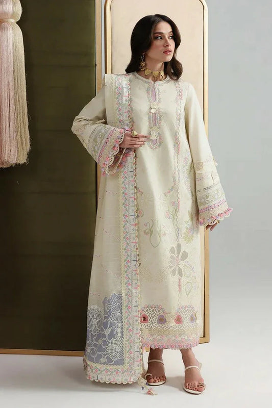 Picture of Qalamkar - Festive Lawn - QFL-01 ELMA - Unstitched - Available at Raja Sahib
