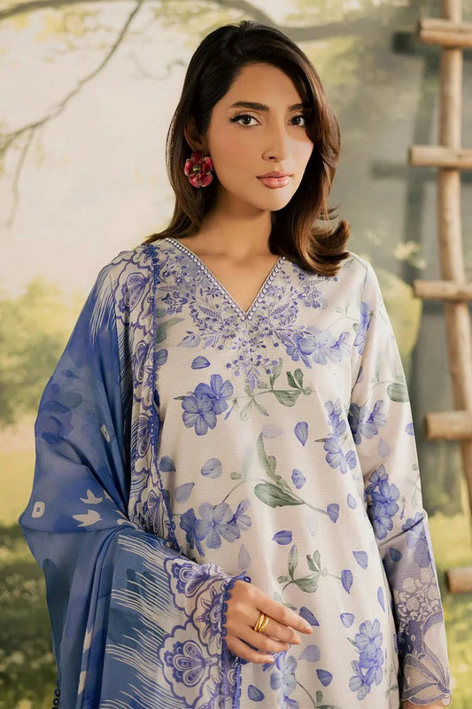 Picture of Nureh - Bloom Embroidered and Printed Lawn Collection Vol 2 - BL-16 - Unstitched - Available at Raja Sahib