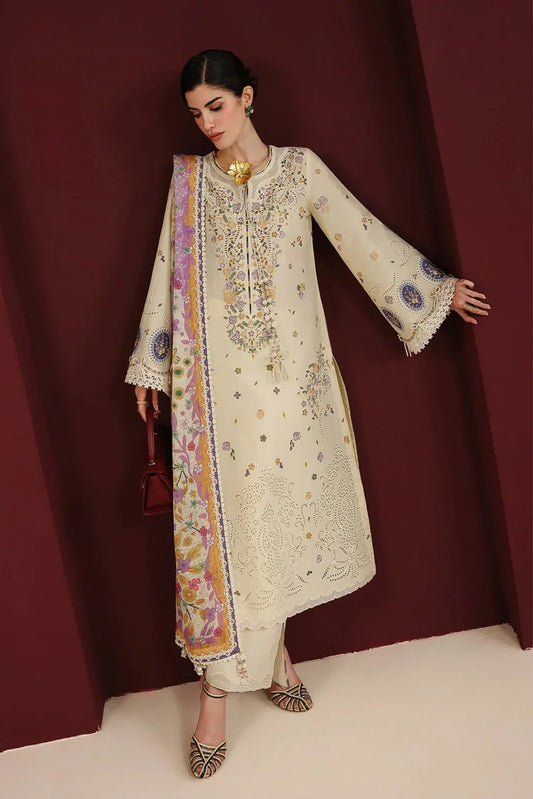 Picture of Jazmin - Iris Luxury Eid Lawn - IL26 D-01 - Unstitched - Available at Raja Sahib
