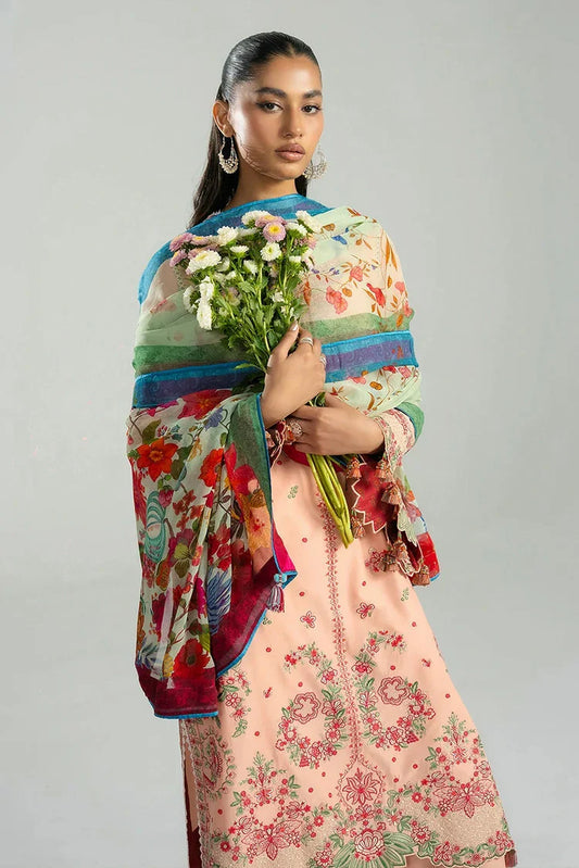 Picture of Hussain Rehar - Zan Spring Summer - D-102 Seftali - Unstitched - Available at Raja Sahib