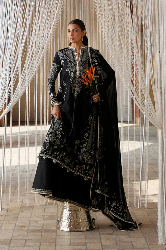 Picture of Hussain Rehar - Zan Spring Summer - D-108 Meshki - Unstitched - Available at Raja Sahib