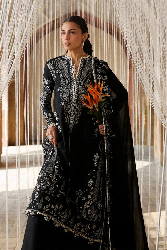 Picture of Hussain Rehar - Zan Spring Summer - D-108 Meshki - Unstitched - Available at Raja Sahib