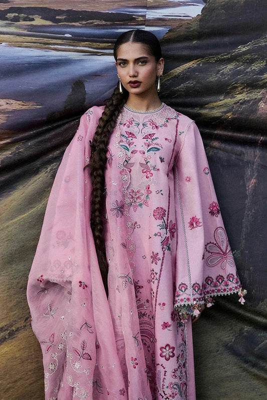 Picture of Hussain Rehar - Zan Spring Summer - D-112 Elfa - Unstitched - Available at Raja Sahib