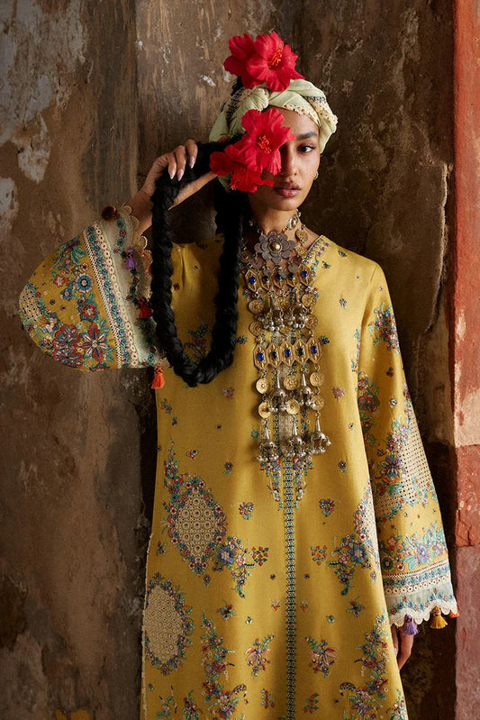 Picture of Hussain Rehar - Zan Spring Summer - D-97 Sari - Unstitched - Available at Raja Sahib