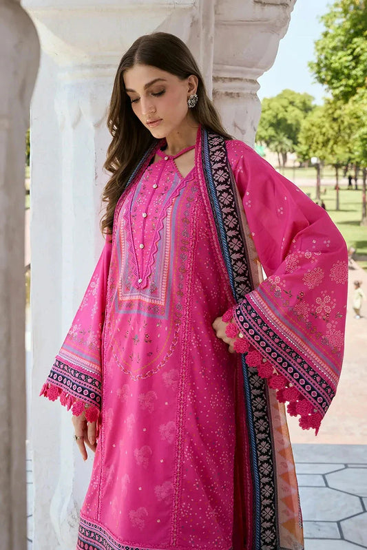 Picture of Kahf - Aangan Printed Chiffon Collection - KPS-4B GULNAR - Unstitched - Available at Raja Sahib