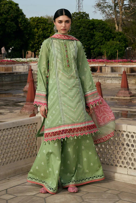 Picture of Kahf - Aangan Printed Chiffon Collection - KPS-6B GUL-BAHAR - Unstitched - Available at Raja Sahib