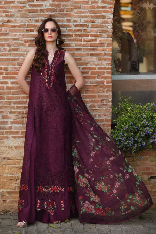 Picture of Noor by Saadia Asad - Noor Luxury Eid Schiffli Laserkari - Design 10 - Unstitched - Available at Raja Sahib
