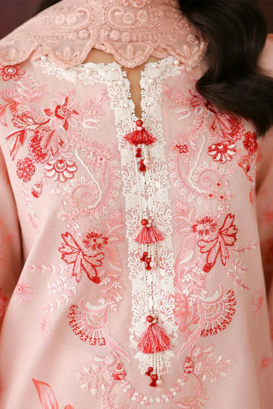 Picture of Roheenaz - Sunlit Tales Embroidered Edit - 06-Coral whisper - Unstitched - Available at Raja Sahib