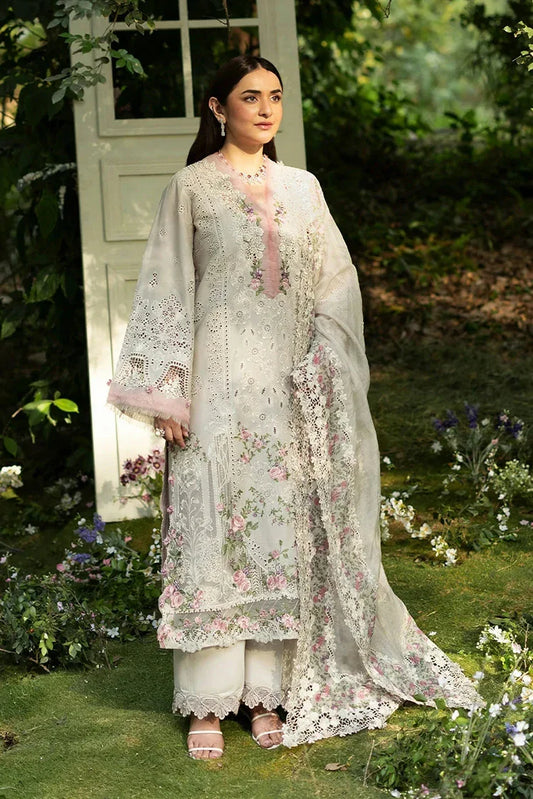 Picture of Elaf - Luxury Lawn Unstitched Vol 2 - ELQ-1A ALL MAGICAL - Unstitched - Available at Raja Sahib