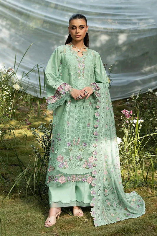 Elaf - Luxury Lawn Unstitched Vol 2 - ELQ-3A DAISY CHAIN - Unstitched