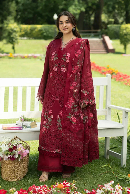 Elaf - Luxury Lawn Unstitched Vol 2 - ELQ-4A FALLING PETALS - Unstitched