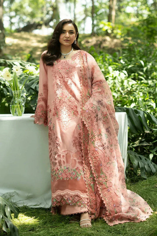 Elaf - Luxury Lawn Unstitched Vol 2 - ELQ-5A ENDLESS LOVE - Unstitched
