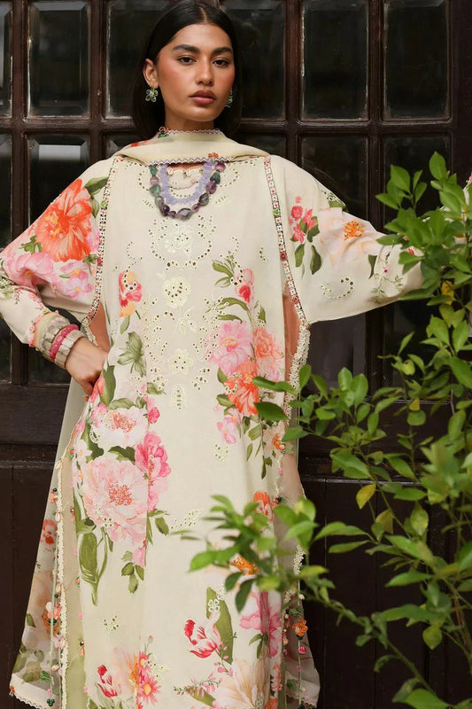 Picture of Zaha - Wild Flower Festive Lawn - DAHLIA (ZF26-06) - Unstitched - Available at Raja Sahib