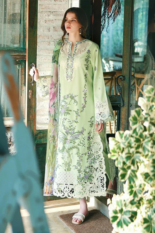 Picture of Mushq - Hemline The Secret Garden Beyond the Garden Gate - 12-Verdant Bloom - Unstitched - Available at Raja Sahib