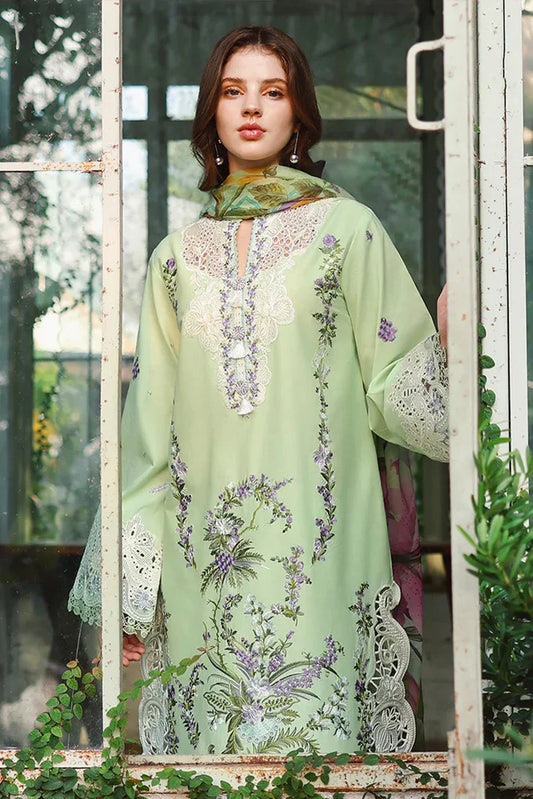 Picture of Mushq - Hemline The Secret Garden Beyond the Garden Gate - 12-Verdant Bloom - Unstitched - Available at Raja Sahib