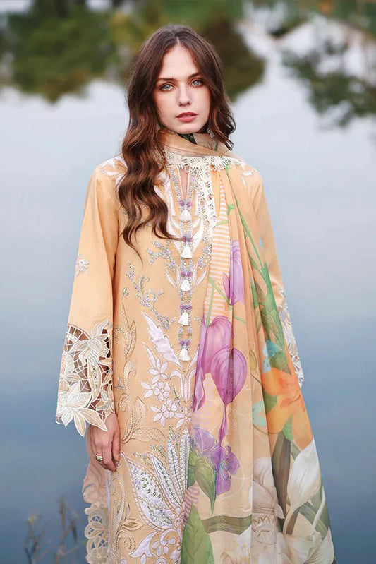 Picture of Mushq - Hemline The Secret Garden Beyond the Garden Gate - 05-Wisteria Veil - Unstitched - Available at Raja Sahib
