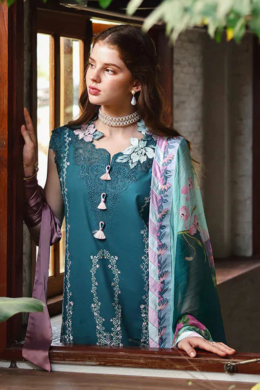 Picture of Mushq - Hemline The Secret Garden Beyond the Garden Gate - 06-Ivy Spell - Unstitched - Available at Raja Sahib