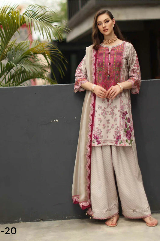 Picture of Charizma - Combination Embroidered Lawn Collection Vol 3 - CC6-20 - Unstitched - Available at Raja Sahib