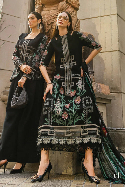 Picture of Maria B - Luxury Lawn Eid 2 - Design 11 - Unstitched - Available at Raja Sahib